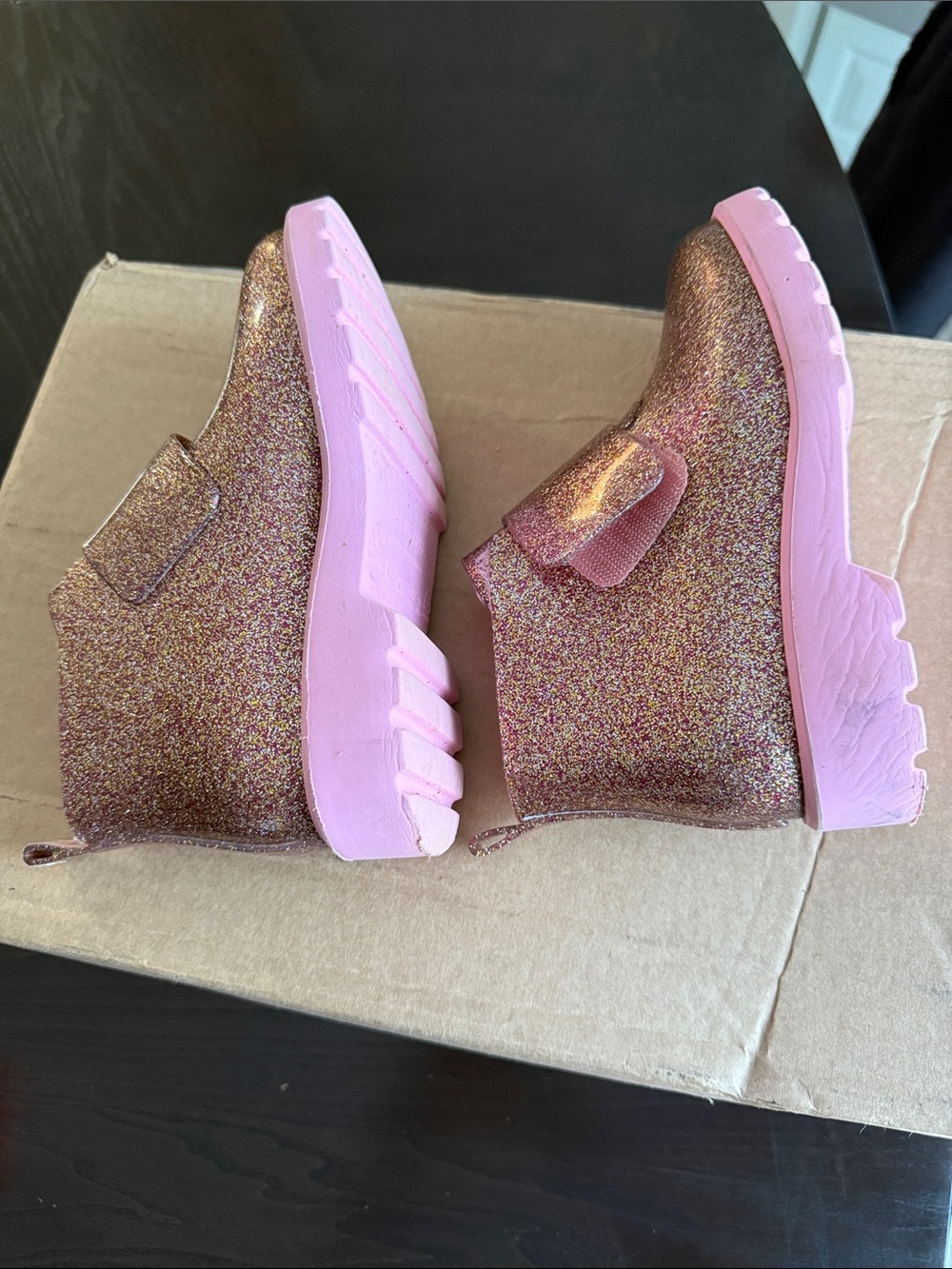 Mini Melissa Toddler Chelsea Glittery Bootes - Picture 8 of 15